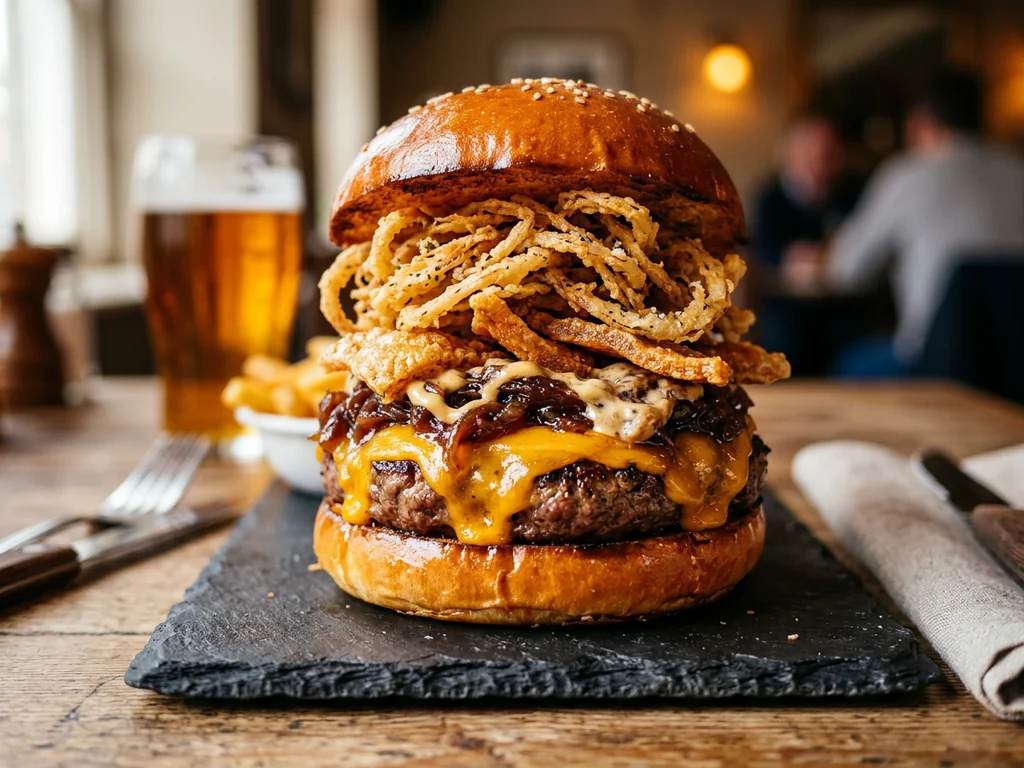 Menú Mau Mau Burger: burger de autor, patatas y refresco o cerveza