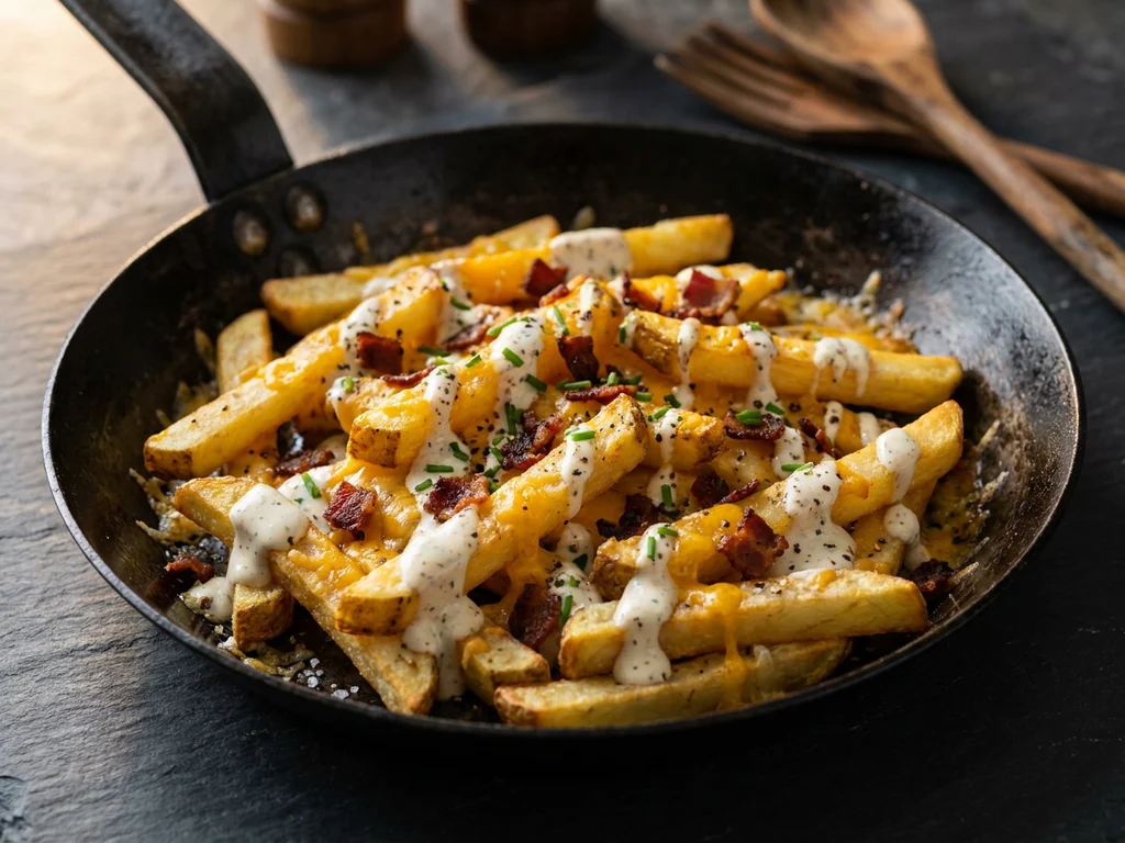 Nachos The Pigg: totopos caseros, quesos, pulled pork BBQ, panceta, BBQ y cebolla crunchy